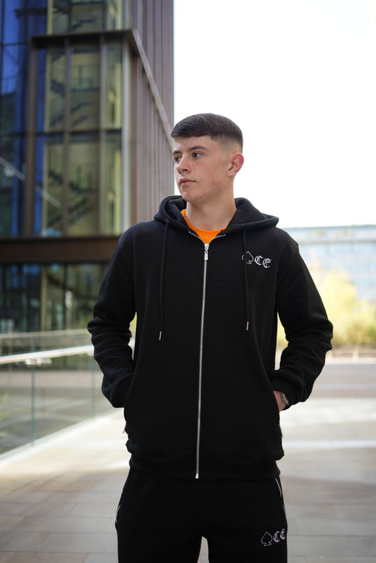 ACE FULL ZIP BLACK TECH HOODIE