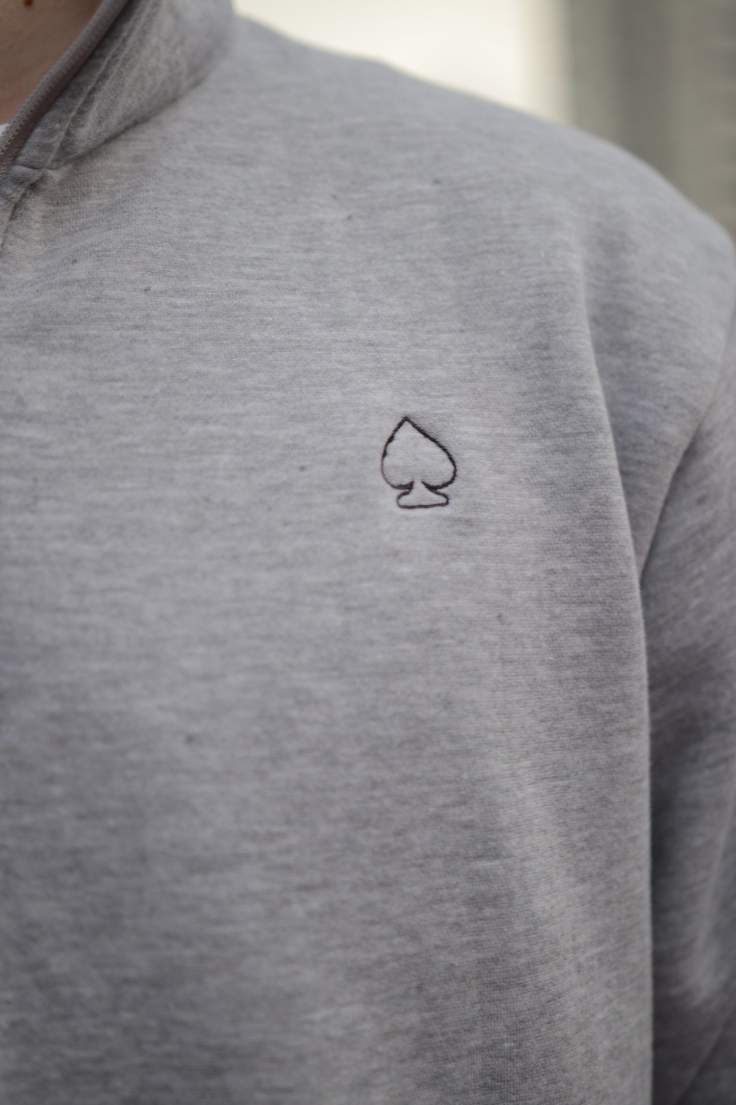 ACE GREY QUARTER ZIP