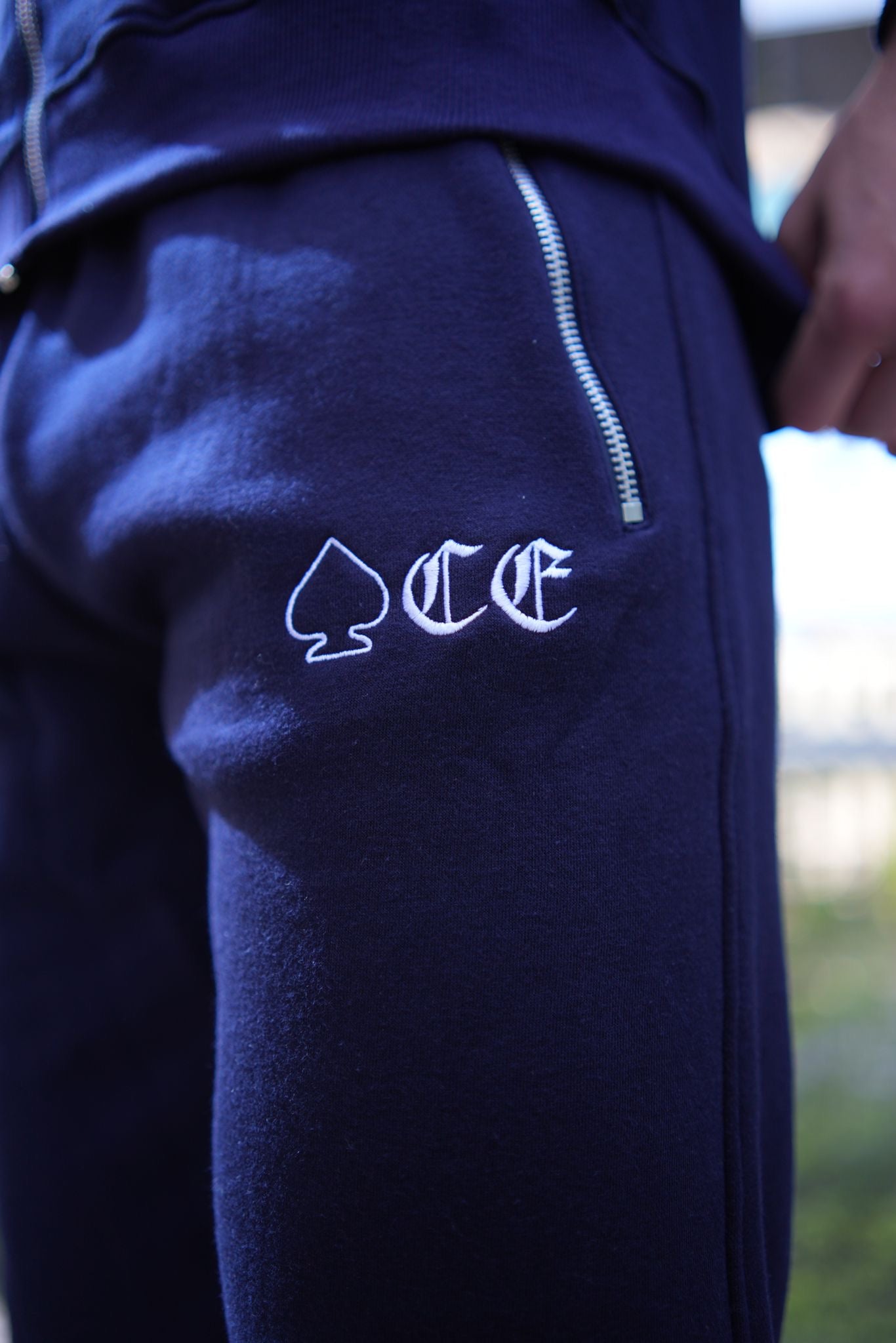 ACE FULL ZIP NAVY TECH BOTTOMS